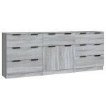Best seller buffets - lot de 3 - sonoma gris - bois ding�nierie - buffet bahut - 4418789