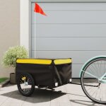 Best seller classique - remorque de vlo noir et jaune 45 kg fer - cd7888568