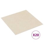 Best seller dalles de plancher autoadhsives - lot de 20 - pvc 186 m beige - tapis & revtements de ...