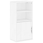 Bestarmoire lat�rale vitrine buffet bas cuisine - odda blanc 40 x 24 x 79 cm bois massif pin nov258178 ...