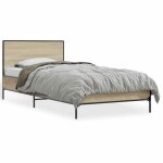 Bestlit adulte / sommier  lattes brun cadre de lit - sans matelas - chne sonoma 90 x 190 cm nov714945 ...