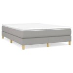 Bestlit adulte / sommier  lattes gris cadre de lit - sans matelas - gris clair 140 x 190 cm tissu nov998393 ...