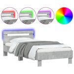 Bestlit adulte / sommier  lattes gris cadre de lit - sans matelas - avec lumires led 90 x 200 cm nov173972 ...