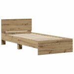 Bestlit adulte / sommier  lattes marron cadre de lit chne artisanal 90 x 190 cm bois dingnierie nov209100 ...