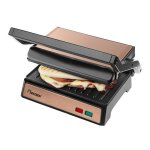 Bestron grill panini 180 ? bac rcuprateur poigne froide antiadhsif ? copper collection (cuivre)