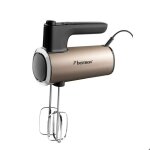 Bestron power ? batteur �lectrique 400w avec 6 vitesses + turbo + �cran lcd ? mixeur � main l�ger beige ...