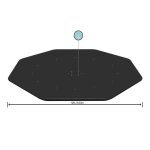 Bestway bche pour piscine hors sol ronde de 366 m et 396 m