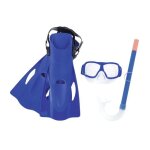 Bestway ensemble masque freestyle + palmes 37 / 41 + tuba junior - 2 couleurs assorties Bestway ensemble masque freestyle + palmes 37 / 41 + tuba junior - 2 couleurs assorties