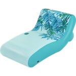 Lit d'appoint - bestway - luxury fabric lounge - 163 x 72 x 94 cm - upf 50 + - porte - gobelet intgr ...