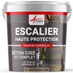 Bton cir escalier - kit complet primaire et vernis de finition - en neuf ou rnovation 2 m (en 2 couches) ...