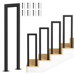Bettizia 55cm tube elliptique antidrapante mains courantes pour escaliers fer main courante descalier ...