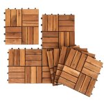Bettizia dalles de terrasse bois d?acacia certifi� dalle acacia mosa�que 30x30cm de clips dalle d�coupe ...