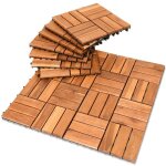 Bettizia dalles de terrasse bois d?acacia certifi� dalle acacia mosa�que 30x30cm de clips dalle d�coupe ...