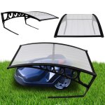 Bettizia garage de tondeuse pour robot abri 105x85x50 cm toit transparent cadre en acier noir garage