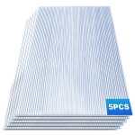 Bettizia plaques de polycarbonate creux 8mm 121x605cm pour serre de jardin r�sistantes aux uv