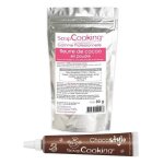 Beurre de cacao en poudre 80 g + stylo chocolat