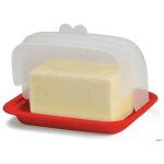 Beurrier avec couvercle grand r�cipient � beurre en plastique blanc pour cuisine et r�frig�rateur sans ...