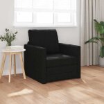 Bewi�canap� - lit / sofa bed - 2 personnes - clic - clac avec coussin noir 74 x 77 x 81 cm tissu &fr74314 ...
