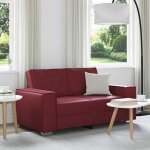 Bewi�chaise de canap� / fauteuil de repos - fauteuil simple - canap� rouge bordeaux 160 x 78 x 84 cm ...