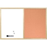 Bi - office budget - tableau mixte, d?affichage en lige et blanc magntique effaable  sec, cadre en ...