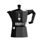 Bialetti moka exclusive 6 coupes en noir