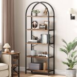 Biblioth�que 5 niveaux 180 x 60x 28cm - �tag�re en �chelle en bois �tag�re mince pour la chambre la salle ...