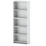 Bibliothque de bureau blanche 70 cm avec 5 tagres classeurs jouets loft