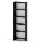 Bibliothque de bureau noire 60 cm 5 tagres tagre  jouets loft