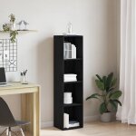 Biblioth�que - ch�ne noir - 4 �tag�res - 36x30x143 cm - finition mat