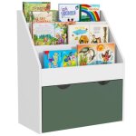 Bibliothque pour enfants - aiyaplay - multi - rangement avec 3 niveaux dtagres et un tiroir - 625l ...