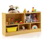 Biblioth�que enfant - dreamade - 5 compartiments ouverts - plateau spacieux - pieds antid�rapants - charge ...