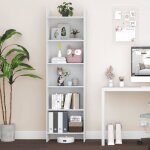 Bibliothque tagre de rangement 6 niveaux meuble cube pour salon bureau chambre style scandinave