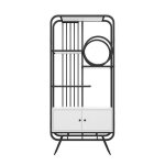Biblioth�que �tag�re rangement - �tag�re en m�tal 80 x 30 x 180 cmarmoire de rangement blanche avec double ...