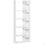 Biblioth�que - homcom - 6 niveaux - design irr�gulier - pour salon chambre bureau - mdf - 60x21x1625cm ...