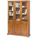 Bibliothque - louis philippe - merisier - 6 portes - 12 niches - 120. 6 x 182. 2 x 33 cm