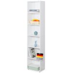 Bibliothèque maine Étagère blanche sur pied en bois à 3 / 4 / 6 étages blanc 40 x 24 x 178. 5 cm (6 étages) ... Bibliothèque maine Étagère blanche sur pied en bois à 3 / 4 / 6 étages blanc 40 x 24 x 178. 5 cm (6 étages) ...