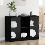 Biblioth�que moderne - vidaxl - ch�ne noir - �tag�res ajustables - bois ding�nierie - finition mate