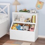 Biblioth�que et rangement de jouets pour enfants armoire en bois avec organisateur de rangement80x 42. ...