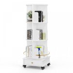 Bibliotheque rotative � 360 degr�s - mipan - biblioth�que tournante avec roulette - pour enfants et adultes ...