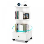 Bibliotheque rotative � 360 degr�s - mipan - biblioth�que tournante avec roulette - pour enfants et adultes ...
