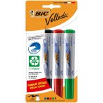 Bic lot de 4 feutres effaables  sec velleda 1701 - plastique - noir bleu rouge et vert