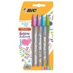 Bic - stylo - bille assortis cristal large fashion x4