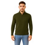 Bill tornade pull col camionneur zipp homme milano kaki homme