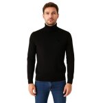 Bill tornade - pull col chemin�e - noir - l - noir - pulls gilets sweats &amp vestes homme