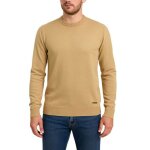 Bill tornade pull col rond acidwash homme acidwash beige homme