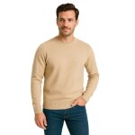 Bill tornade pull col rond en laine m�lang� quebec beige homme