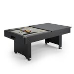 Billard américain convertible table dinatoire - 212x118x86 cm - retour de boules automatiquetapis en ... Billard américain convertible table dinatoire - 212x118x86 cm - retour de boules automatiquetapis en ...