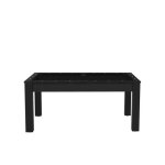 Billard convertible table 6 personnes texas (plateau et accessoires en option) noir grain et noir (tapis) ...