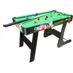 Billard leantoys - 1414 - grand jeu de table de billard pliant en bois + balles Billard leantoys - 1414 - grand jeu de table de billard pliant en bois + balles