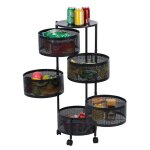 Billot de cuisinechariots de service desserte  roulettes 5 niveaux